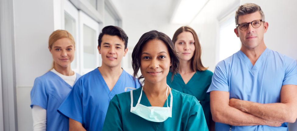 nurses smiling