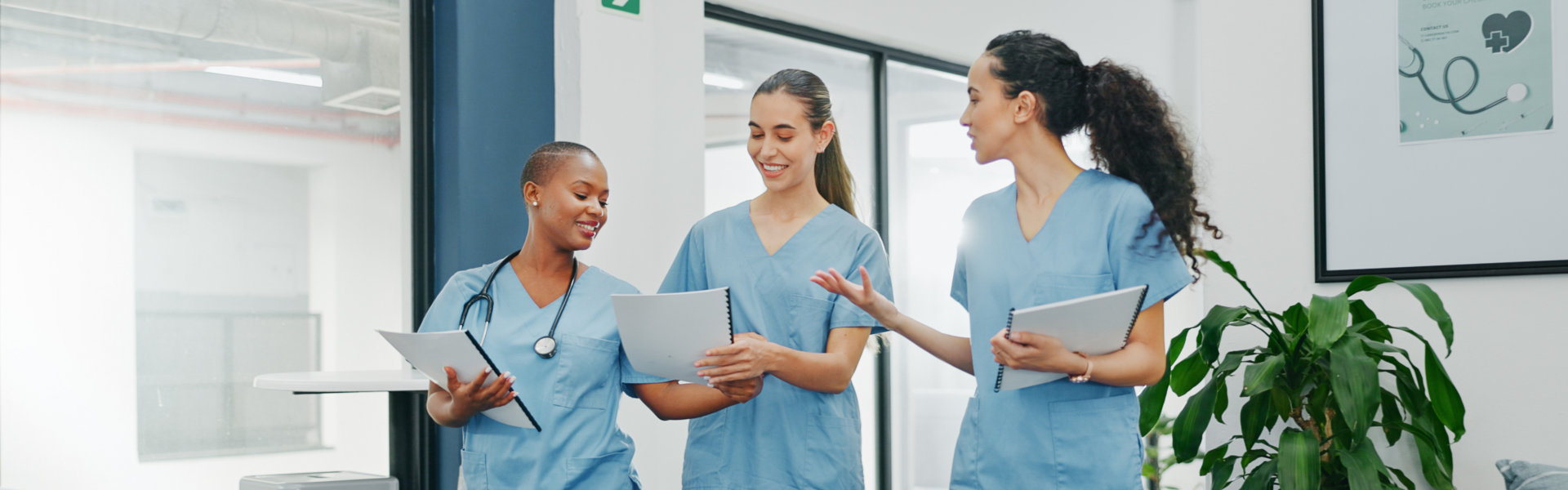 nurses talking